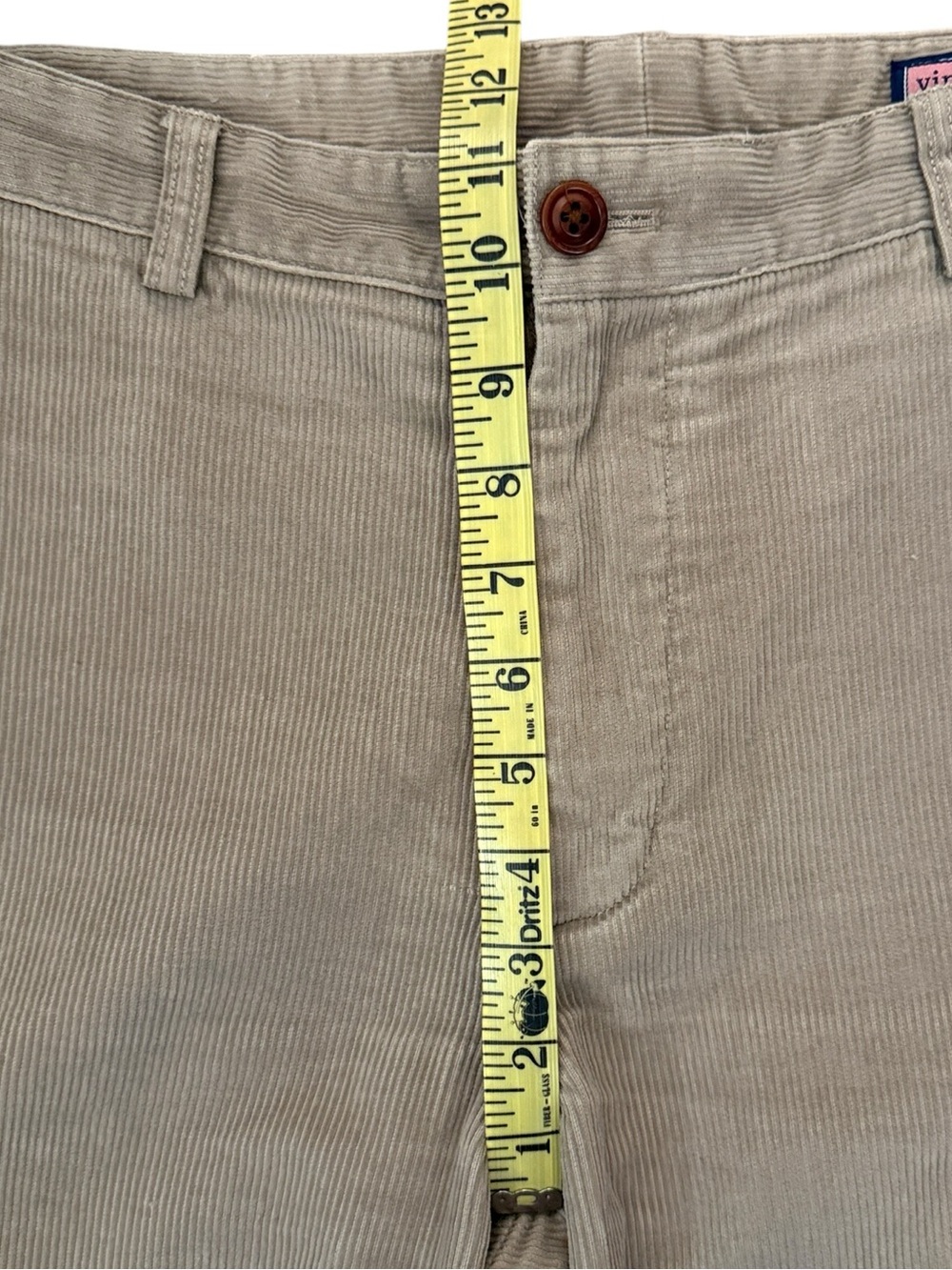 Vineyard Vines Wide Wale Corduroy Club Pants Tan Beige All Cotton 34x34 Shep Ian - Picture 12 of 15